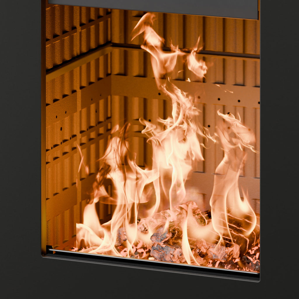 Thermorossi poêle à bois Zen O Evo6 noir mat avec four et range-bûches 7,7 kW - image 8