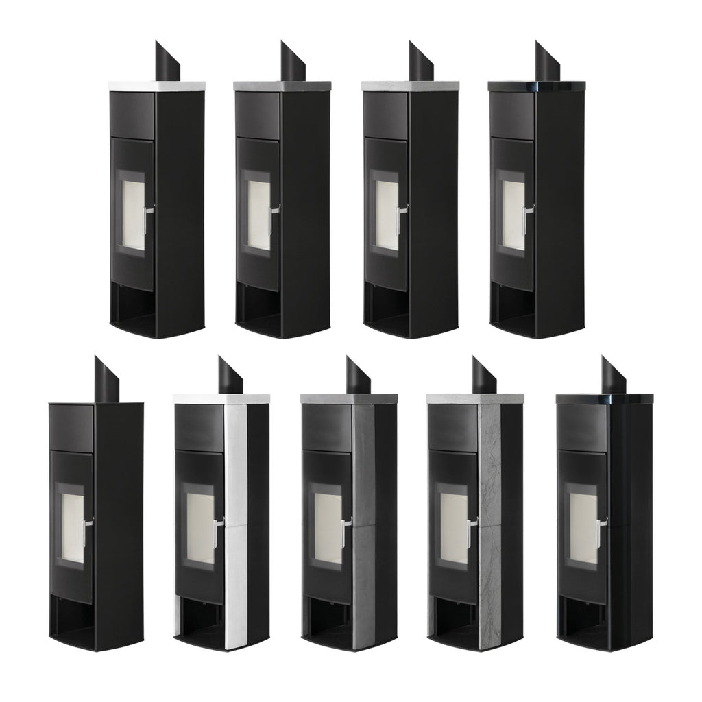 Poêle à bois Schmitzker Cena Base acier noir 6,5 kW