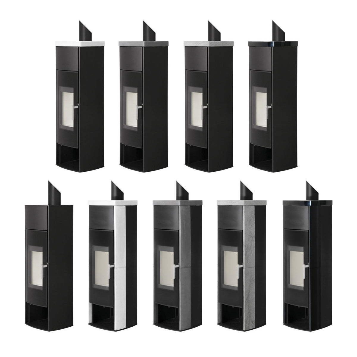 Poêle à bois Schmitzker Cena Base acier noir 6,5 kW