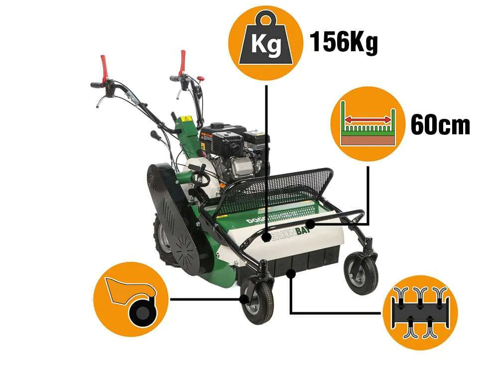 GreenBay DOGO 60-85 W - Tondeuse débroussailleuse professionnelle à couteaux - Loncin LC175F-2 - vue 4