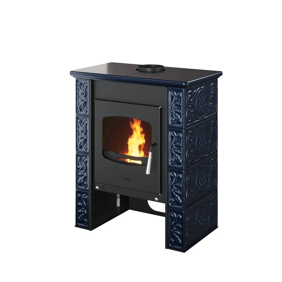 Poêle à bois HS Flamingo Bali Bleu HSF44-005 9 kW pour 240 m³ - image 2