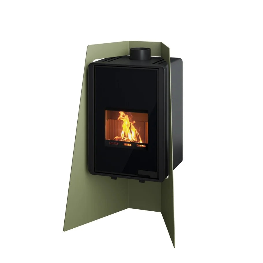 Poêle à bois HS Flamingo Deluxe Island Olive HSF42-005 9 kW - image 2