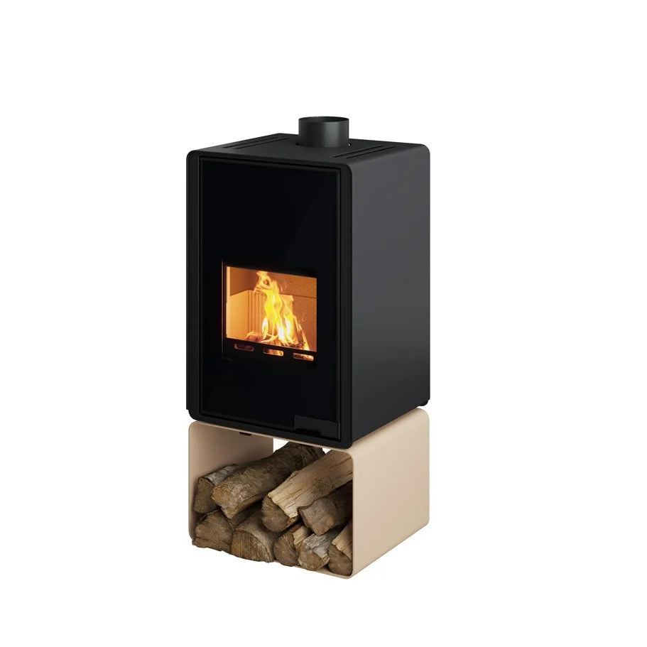 Poêle à bois HS Flamingo Deluxe Pentai Crème 9 kW - image 2