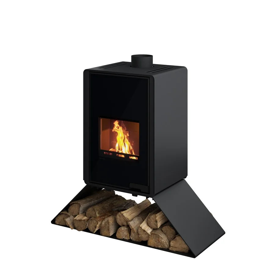 Poêle à bois HS Flamingo Deluxe Senai Noir 9 kW HSF42-032 - image 2